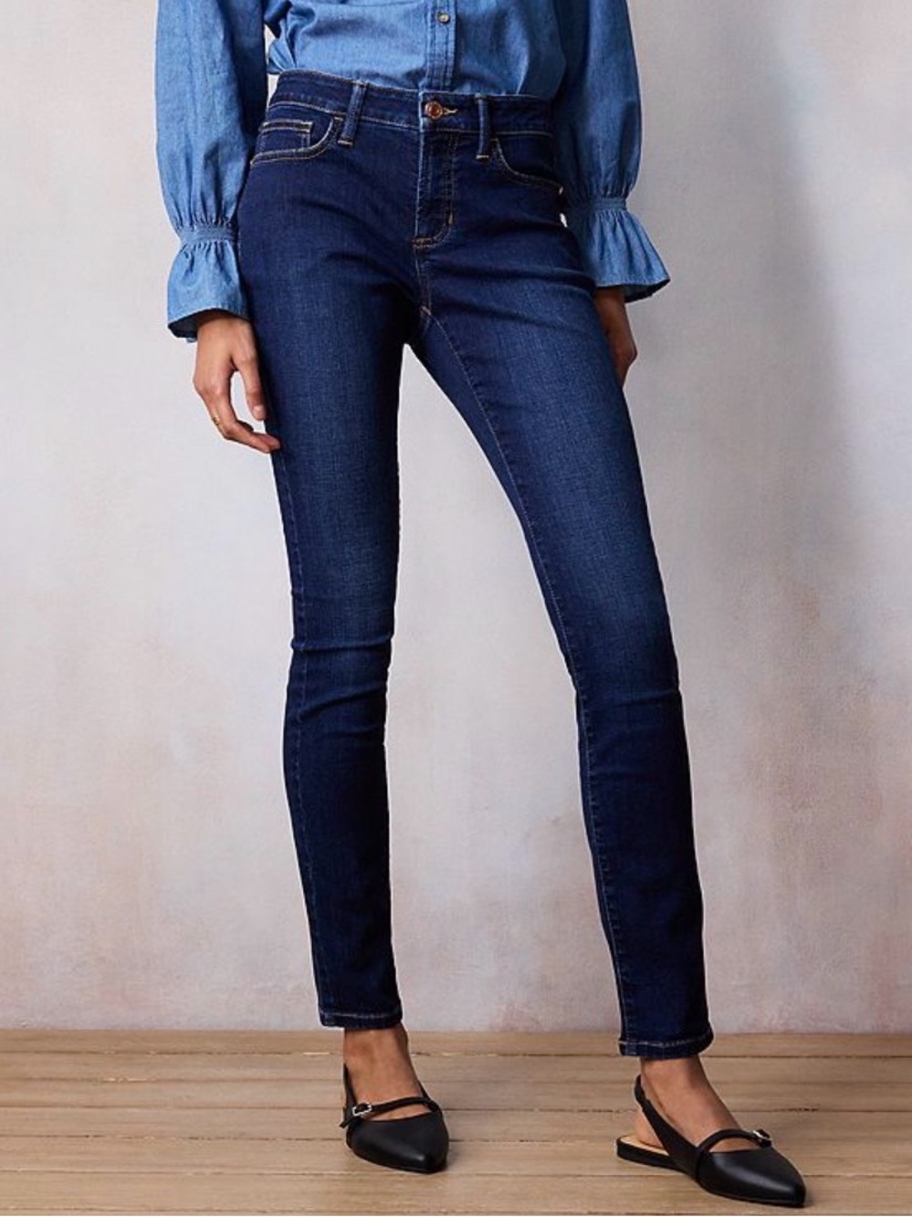 LC Lauren Conrad Dark Indigo Skinny Jeans
